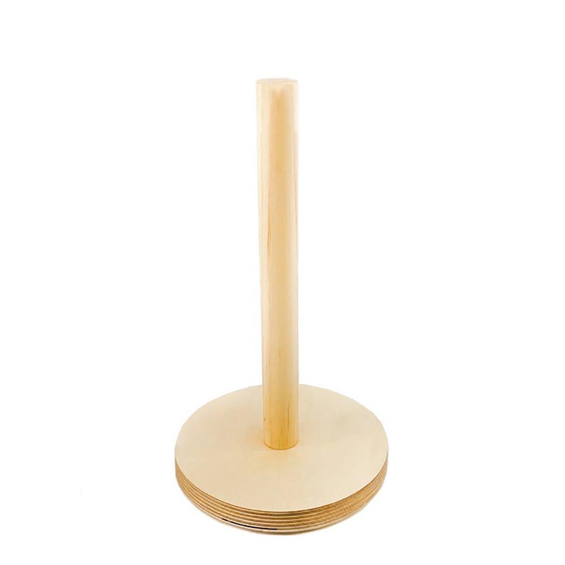 Wooden UNpaper Towel Holder: Base and Dowel