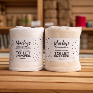 Organic Toilet UNpaper®: 24 panni per bidet - Panno riutilizzabile per la famiglia - Cotone biologico