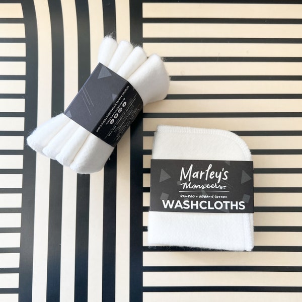 Bamboo Washcloths: 4 pack