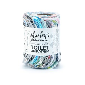 Toilet UNpaper® : 24 feuilles en rouleau Lingette familiale réutilisable Flanelle de coton image 3