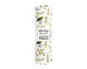 UNpaper® Towels: Bees + Plants - 12 or 24 Pack