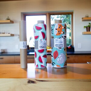 UNpaper® Towels: Surprise Prints 12 or 24 Rolled on a Kraft Tube image 4