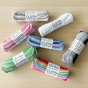 Small Cloth Napkins: 12 pack - Rainbow and Color Mixes - Tree Free UNpaper® Napkins