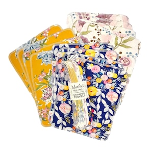 Toalhas de papel UNpaper®: Blossom - Rolo com 12 unidades de toalhas de papel reutilizáveis - Sem árvores!