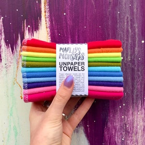 UNpaper® Towels: 12 pack Refill Rainbow and Color Mixes image 1