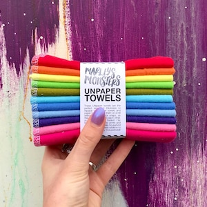 UNpaper® Towels: 12 pack Refill Rainbow and Color Mixes image 1