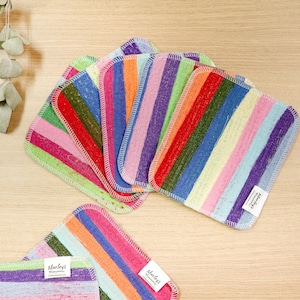 Scrap Felt Dish Cloth: Zero Waste Upcycled Cotton Multifunctional Polishing Cloth