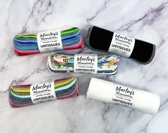 UNtissues® - Cotton Flannel Reusable Tissues - 12 Count