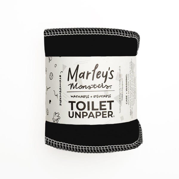 Toilet UNpaper®: 24 vellen op een rol - Herbruikbaar doekje voor het hele gezin - Katoenflanel