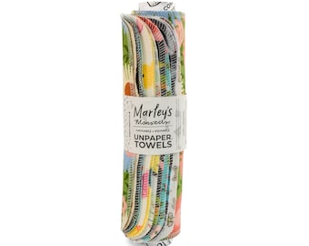 UNpaper® Towels: Prints - 12 or 24 Pack - Reusable Paper Towels - Oranges