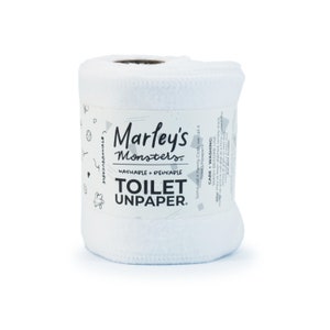 Toilet UNpaper®: 24 Sheets on a Roll Reusable Family Cloth Cotton Flannel image 4