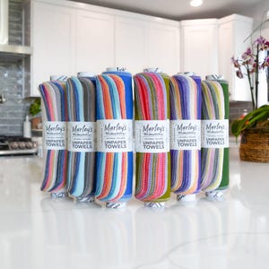 Toalhas UNpaper®: Misturas de cores especiais - 12 ou 24 unidades - Toalhas de papel reutilizáveis