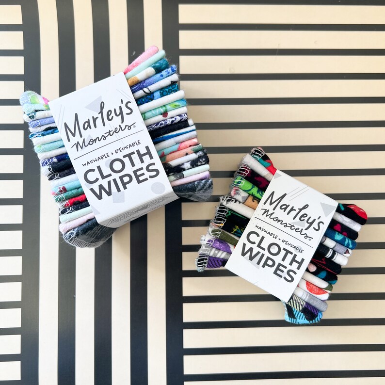 Cloth Wipes: 12 pack - Surprise Print