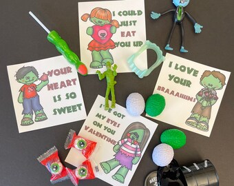 Zombie Valentine's Day Tags - Printable