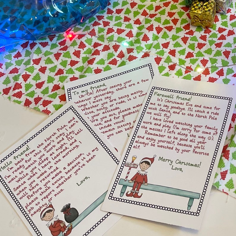 Elf Welcome Letter - Printable Template - Etsy