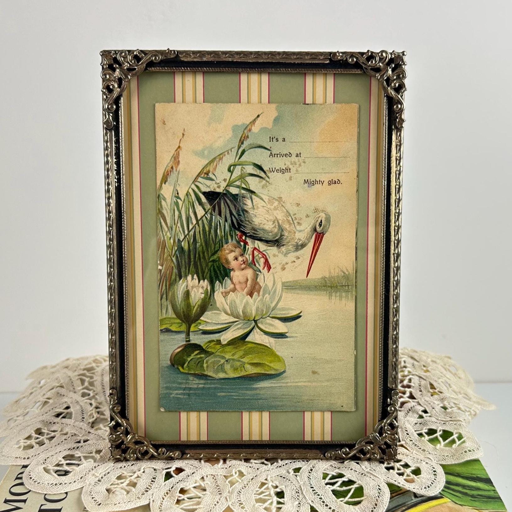 Vintage Gold Frame Art Women - Etsy