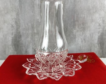 Federal Glass Chamber Lamp, Vintage Finger Lamp, Fairy Lamp Lighting, Collectible Home Decor