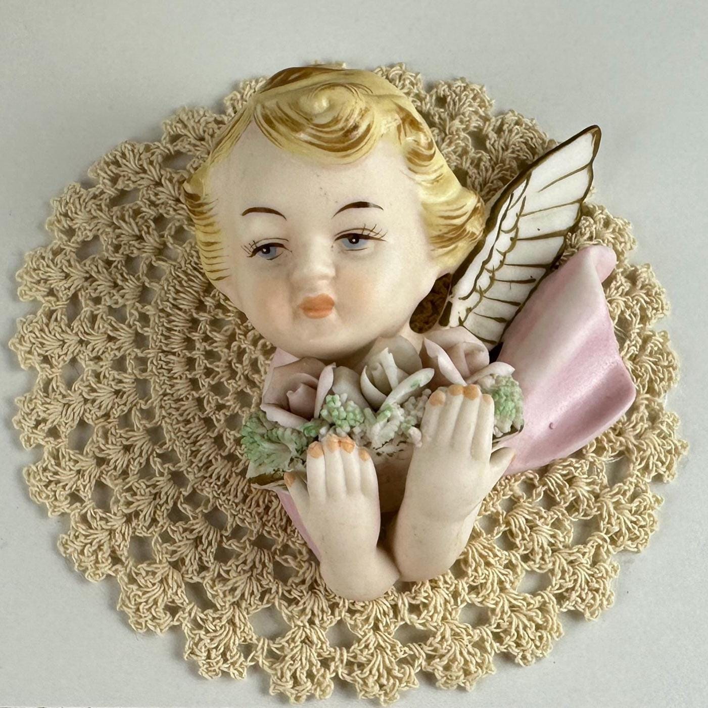 Vintage Porcelain Angel Figurines Japan - Etsy