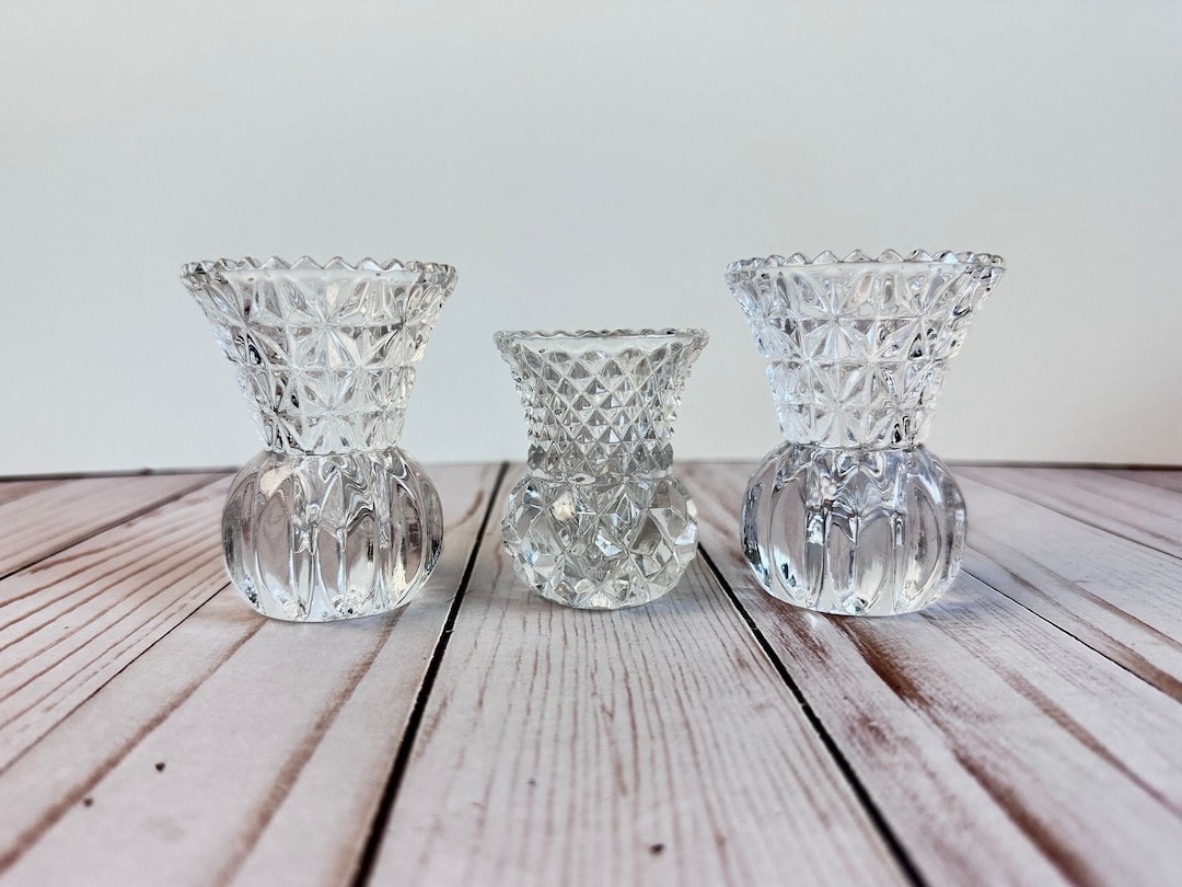 Vintage Crystal Toothpick Holder Glass Ring Holder Princess Etsy