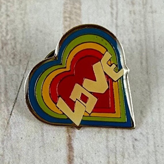 Vintage 1980s Enameled Pins, Set of 3 Hat Pins, R… - image 3