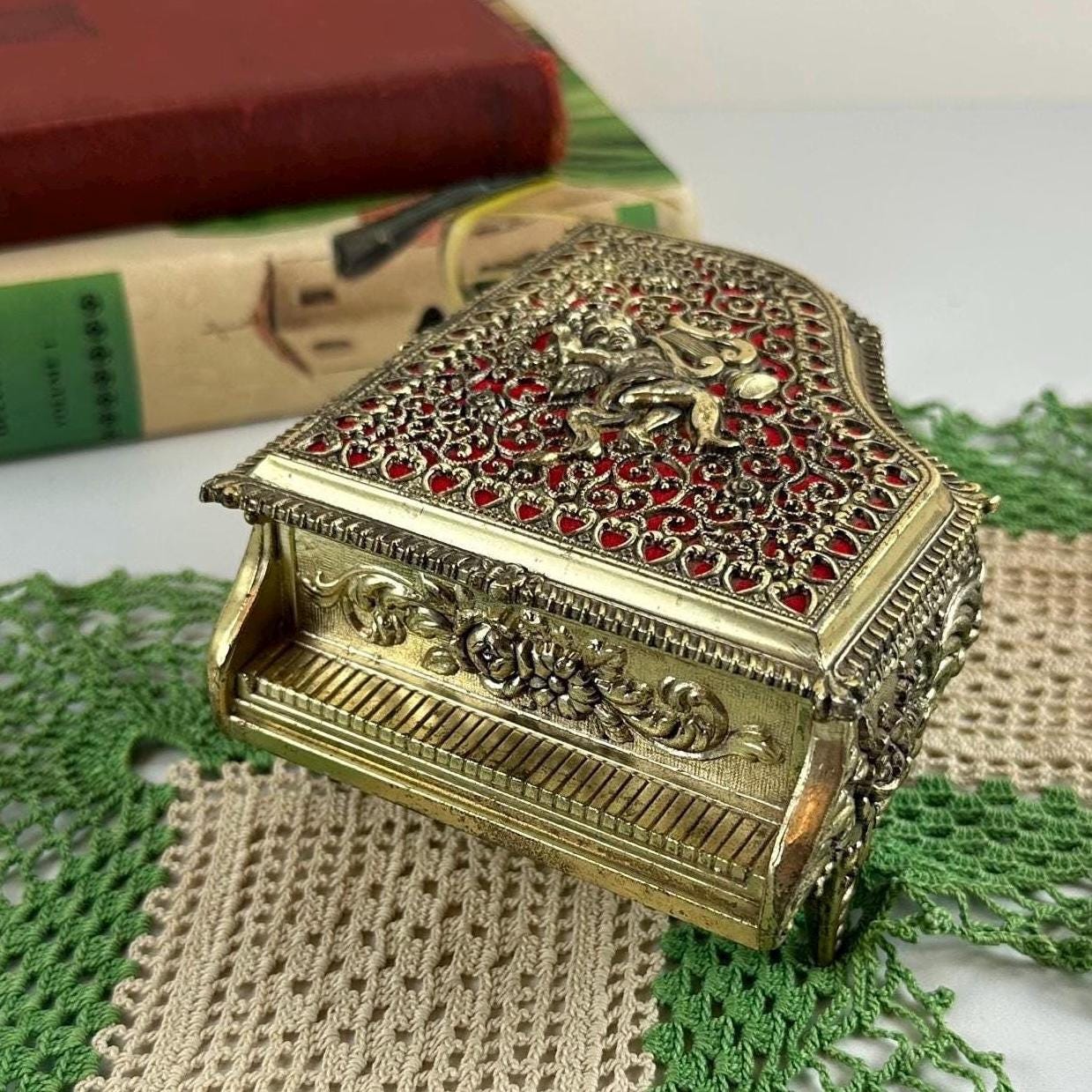 Antique Silver Box Made in Japan - Etsy