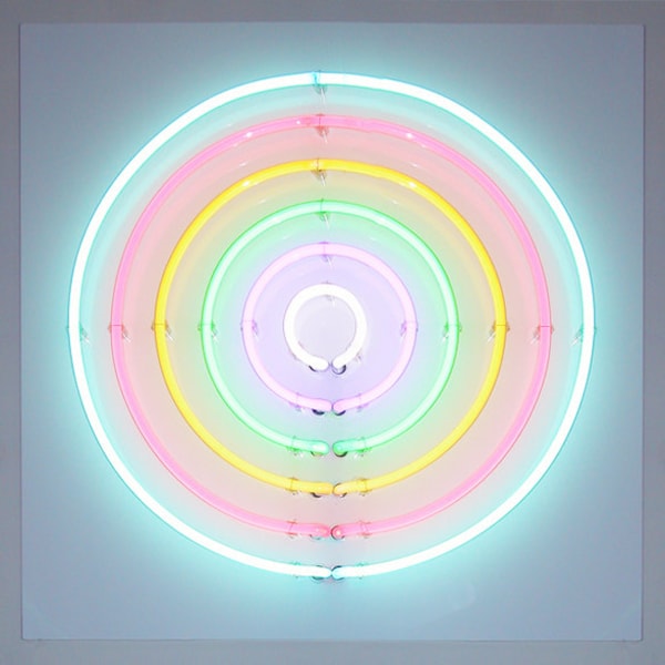 Neon Art Sign "Soft Target Number 1"