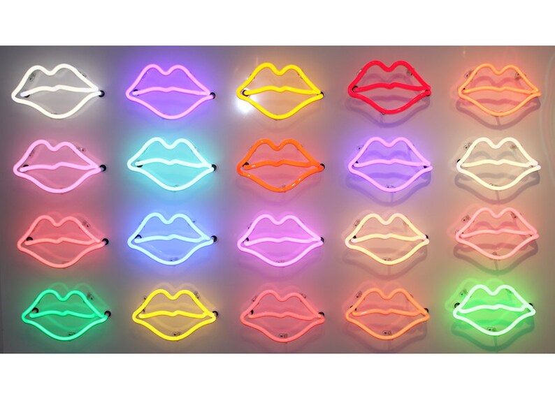 20 Neon Lips Etsy