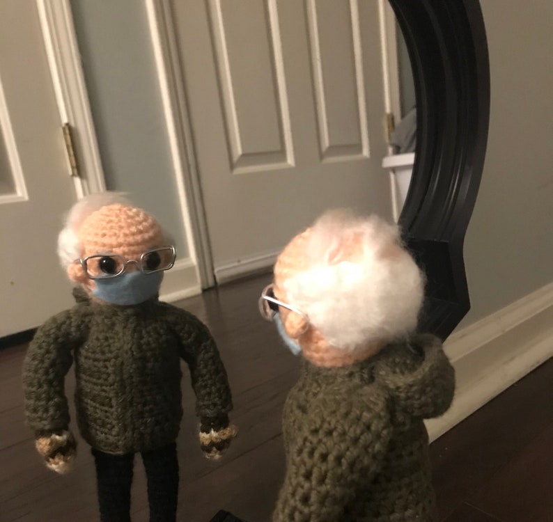 Bernie Sanders Inauguration Doll Amigurumi Bernies Mittens | Etsy