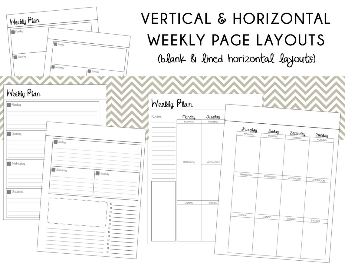 Happy Planner: SIMPLE Black/white Planner Bundle CLASSIC - Etsy