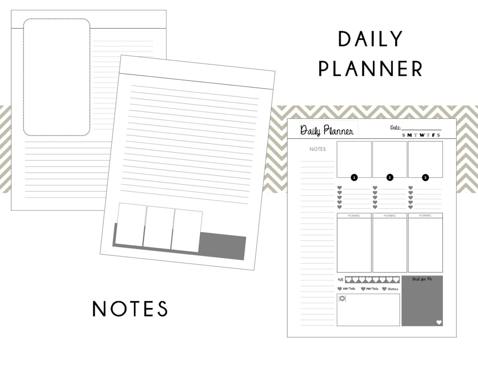 Happy Planner: SIMPLE Black/white Planner Bundle BIG Size - Etsy
