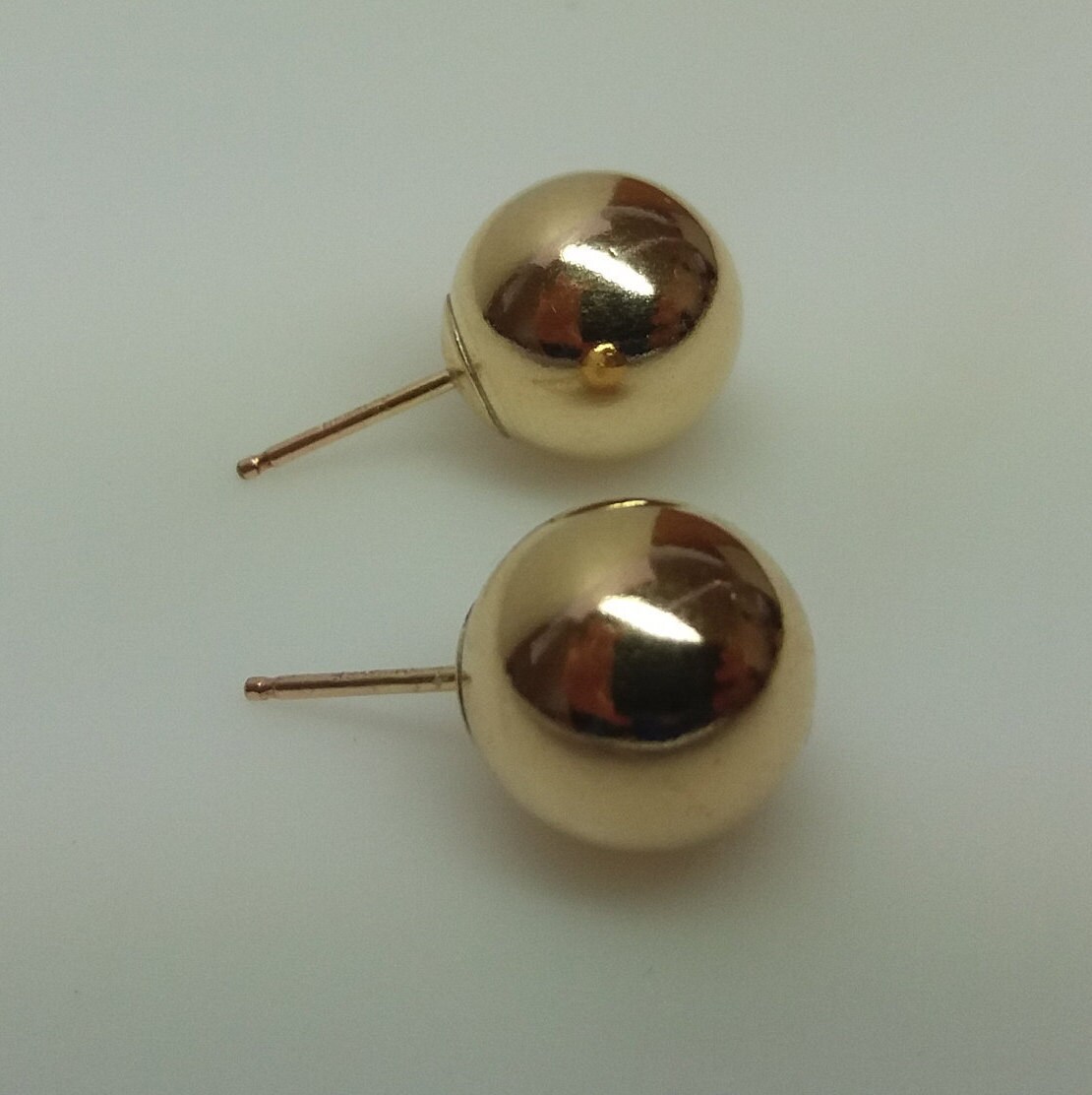 Double Sided Earring, Double Sided Ball Earring, Clear Lucite Earring