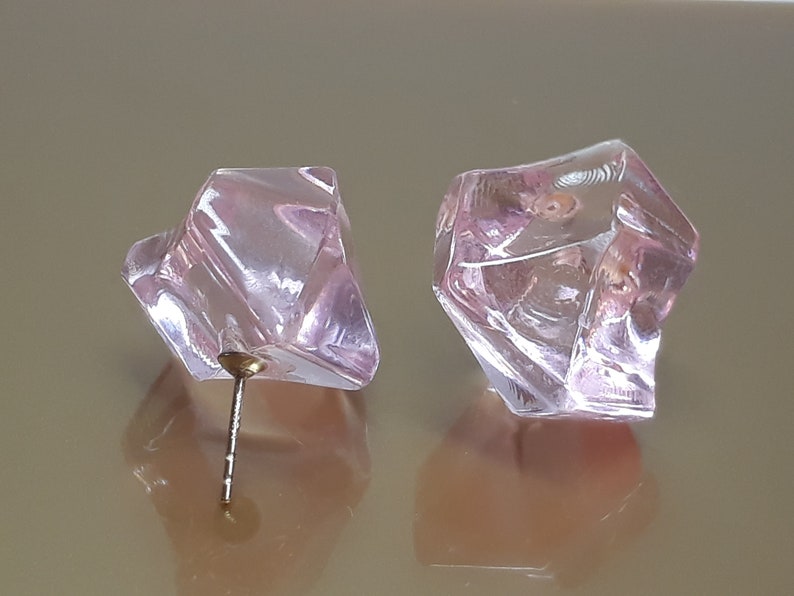 Pink ice earrings Clearance