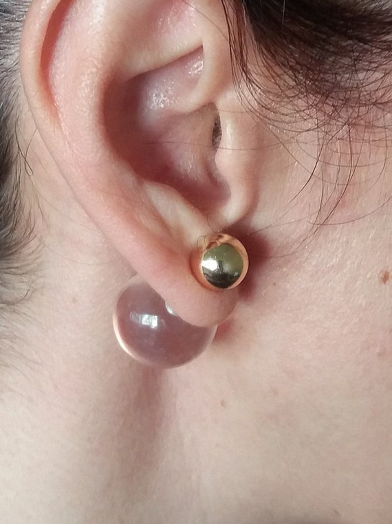 Double Pearl Earring - Etsy