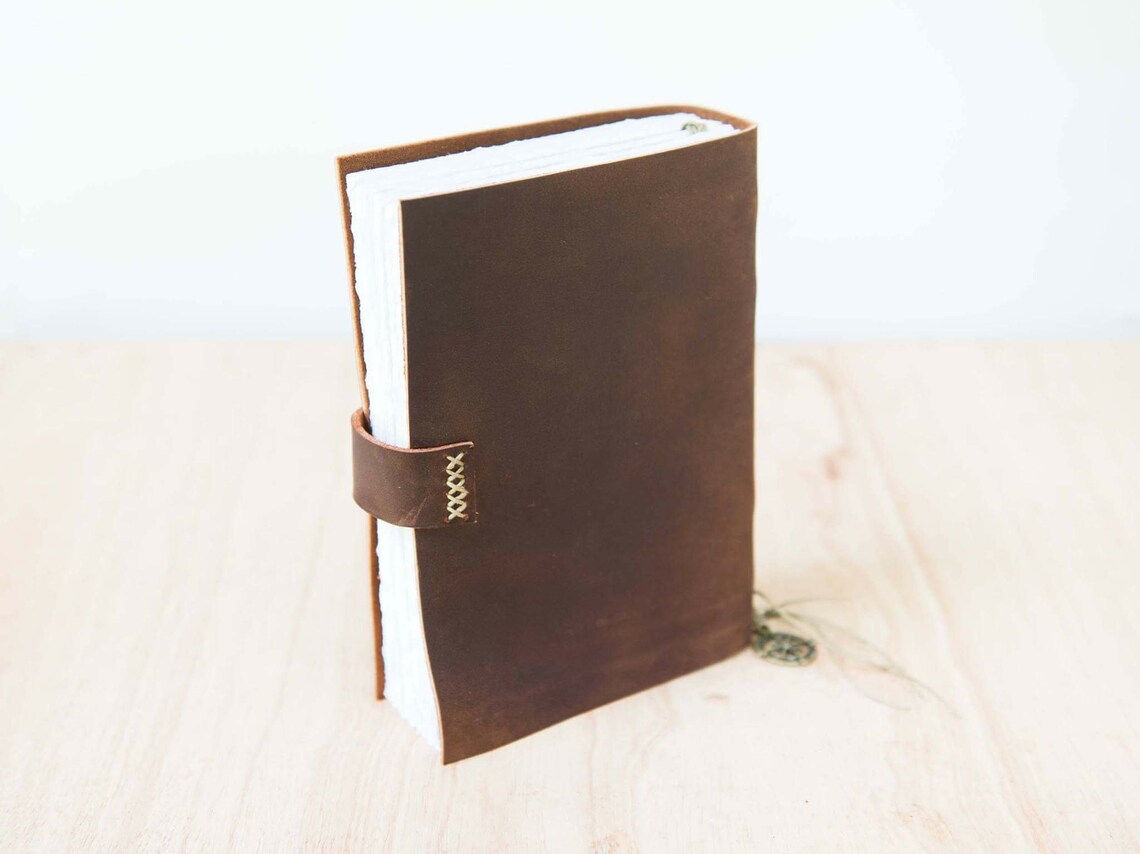 Men Leather Journal Leather journal Leather Sketchbook Gift Etsy
