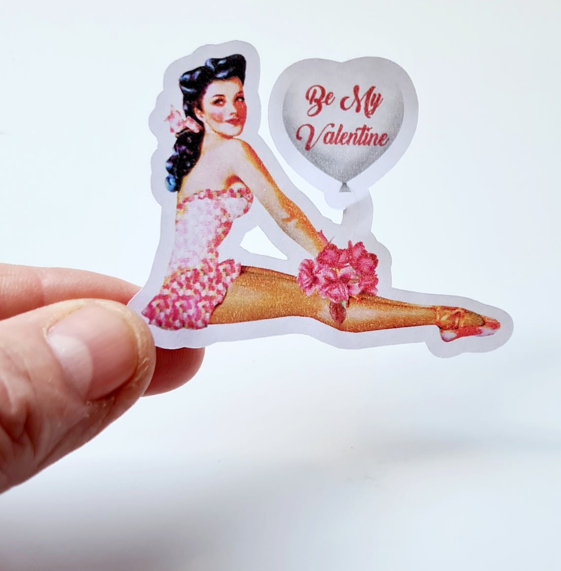 Digital Pin up girl stickers retro 1950s sticker sheet A4 Etsy