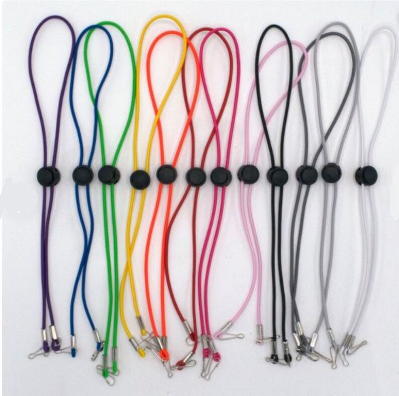 Adjustable Face Cover Lanyard Elastic Face Cover Neck Strap Ear Extension Saver Unisex One size fits all Lanyards Kids lanyard