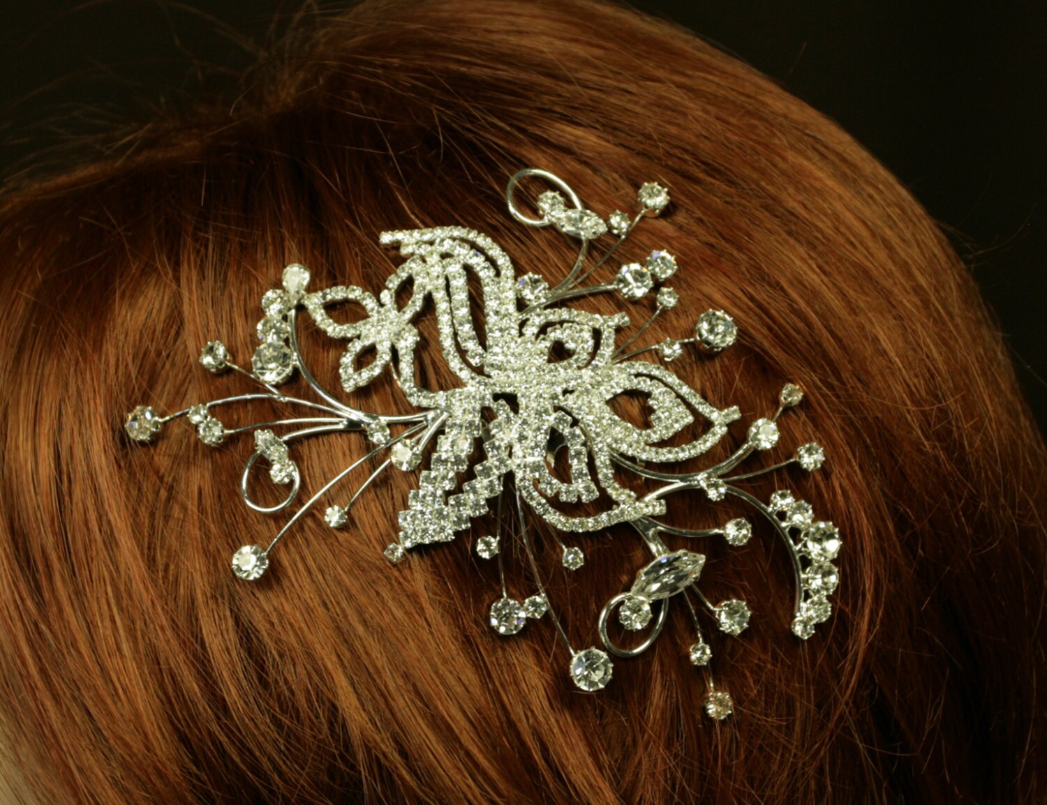 Bridal Hair Comb With Bohemian Rhinestones Charlotte Wedding