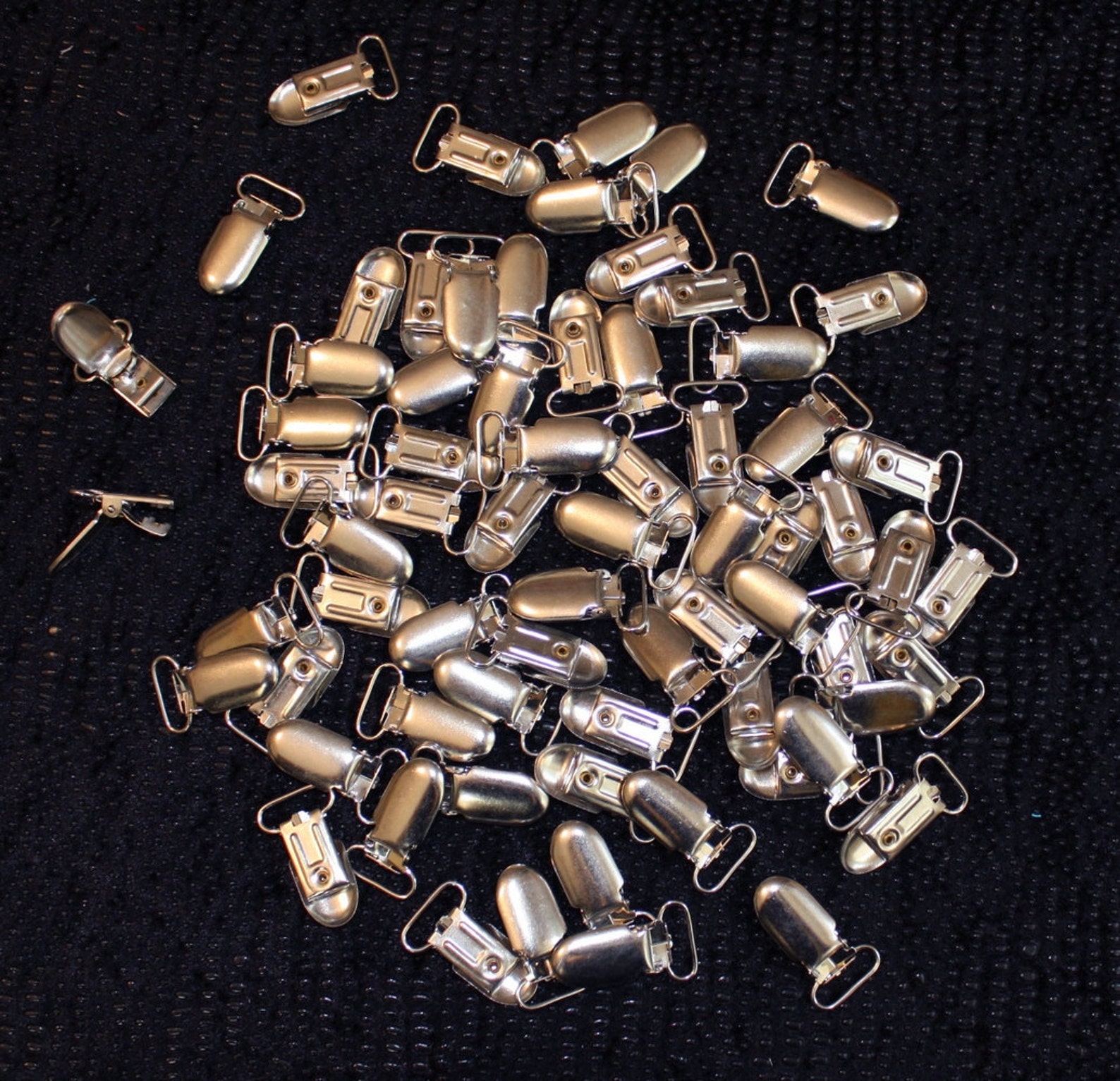 60 x Metal Suspender Clips for 3/4 inches elastic insert Etsy