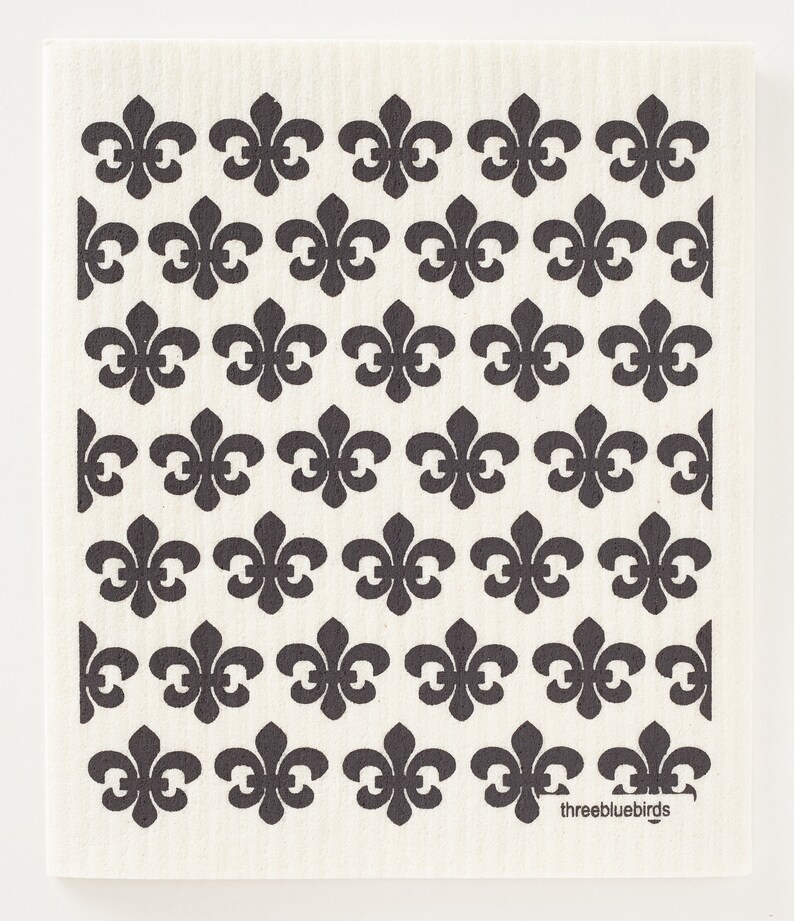 Graphite Fleur Swedish Dishcloth - Thumbnail 3