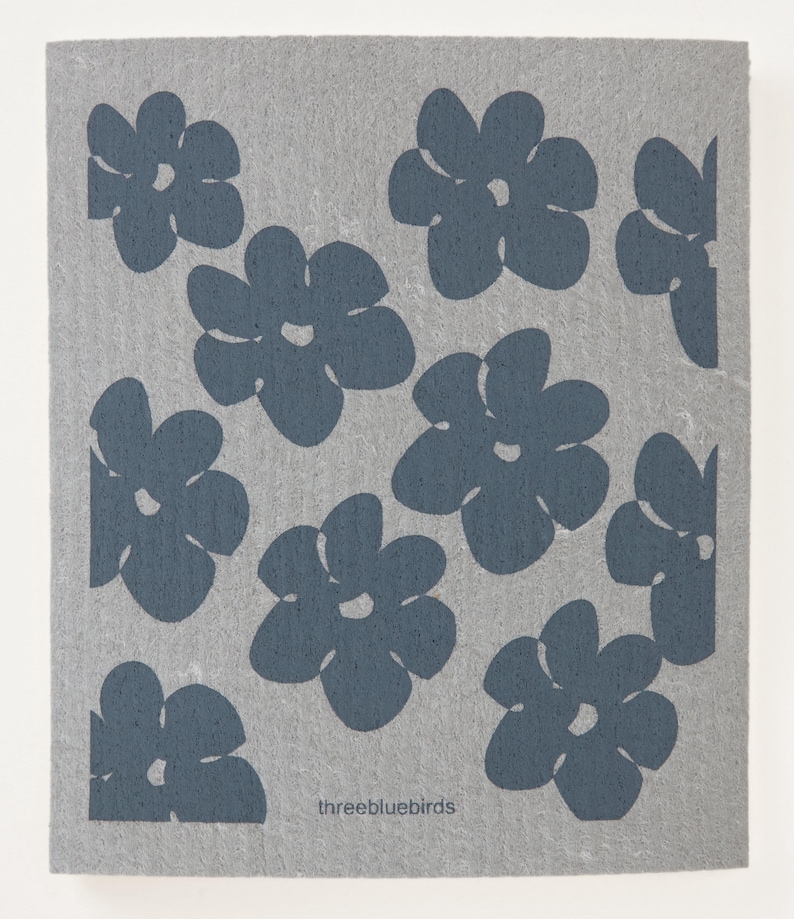 Three Bluebirds Dishcloth - Thumbnail 5