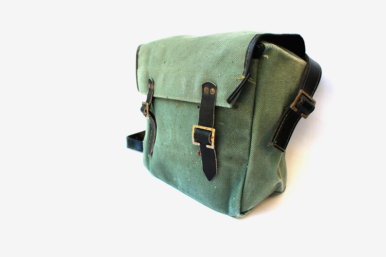 Canvas Messenger Bag Man Waxed Canvas Bag Army Canvas Etsy