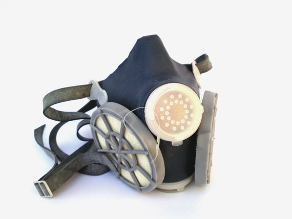 Vintage respirator dust mask industrial gas mask … - image 3