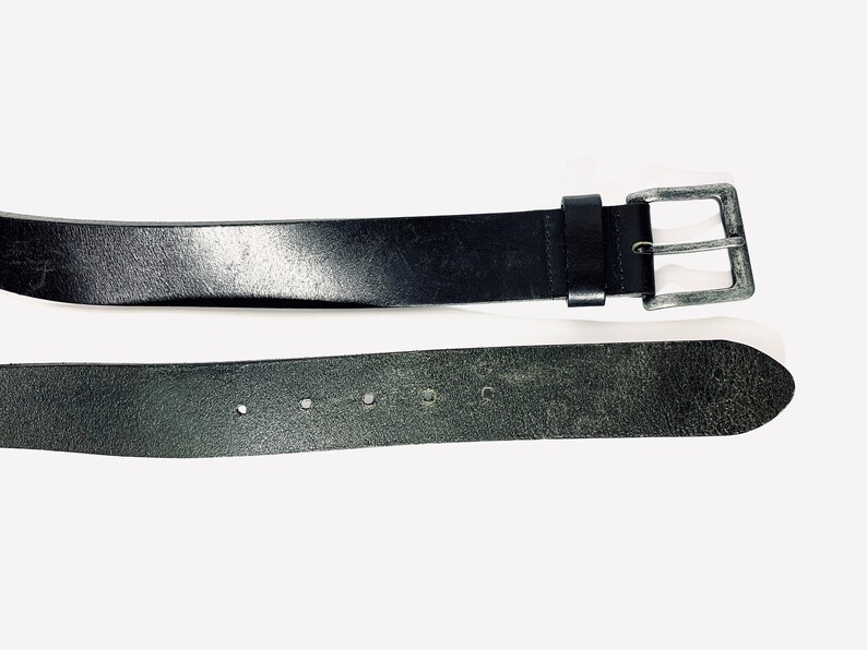 Vintage genuine leather belt black genuine leather belt mens leather belt tooled leather belt wide leather belt cowboy leather belt