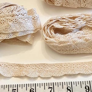 Vintage Crochet Edging Scalloped Tiny Stitches