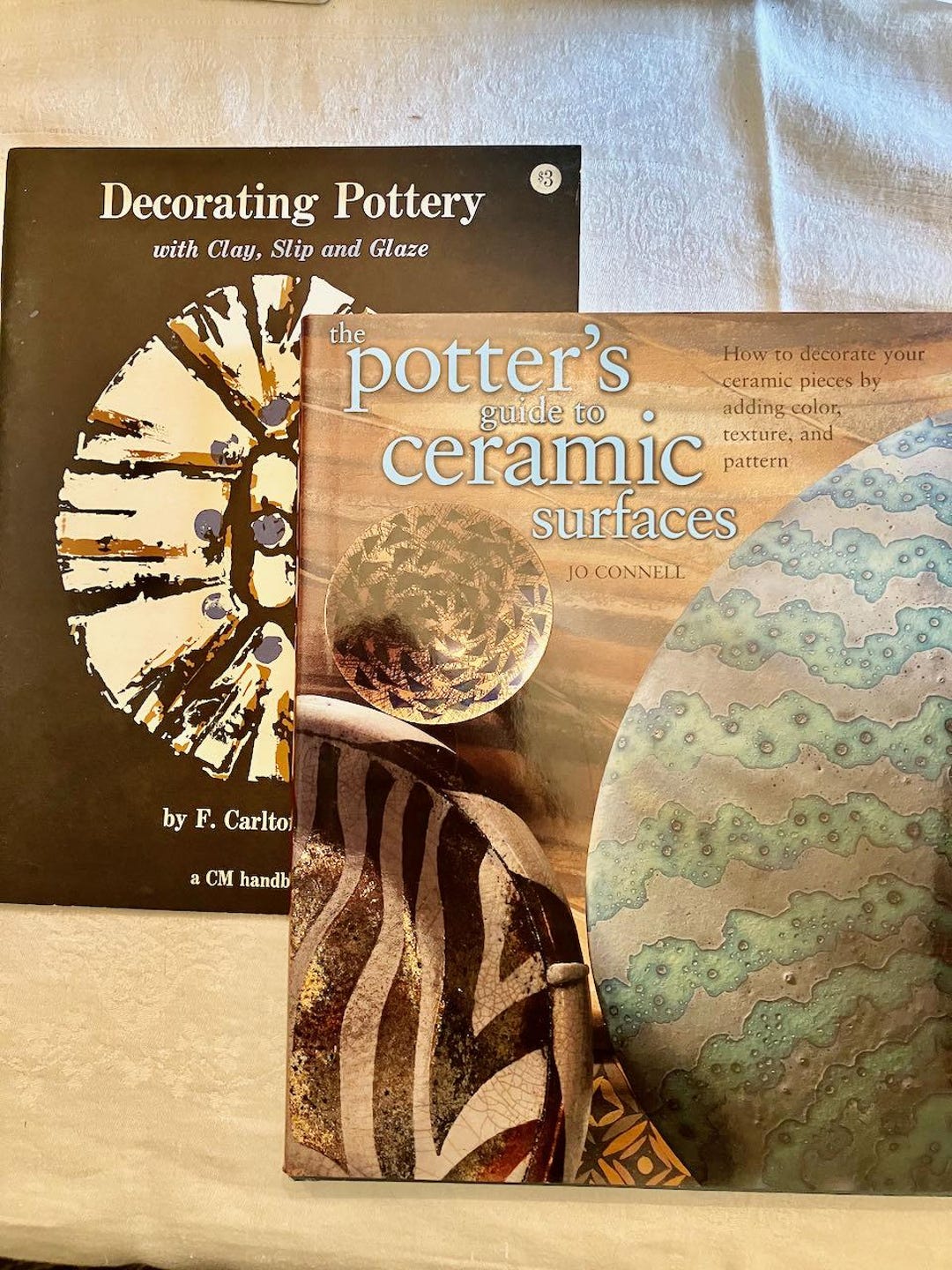 Ceramic Books: Lot of 2 Potters Guide to Ceramic Surfaces Jo Connell ...