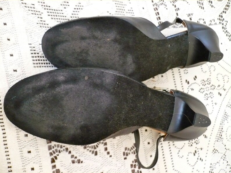 Ballroom Dance Shoes Angelo Luzio Black All Leather Shoes Like New