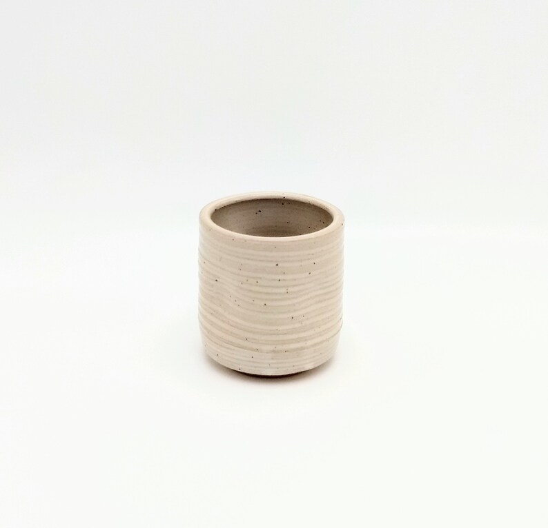 Handmade Pottery Juice Glass Vanilla Bean Etsy