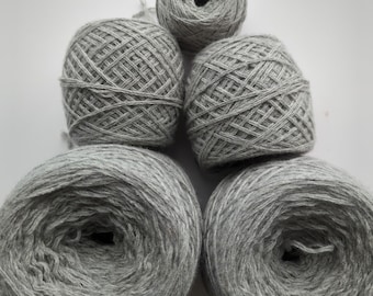 MEDIUM GRAY WORSTED weight 100% cashmere 1394 yards recycled yarn