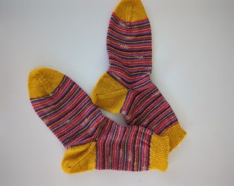 Men LARGE size AVRAGE wide HIGH Arch ready to wear hand knit socks (41)