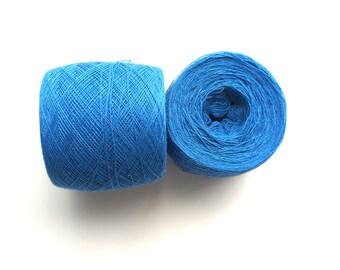 BLUE JEANS  wool blend 3296 yards recycled yarn